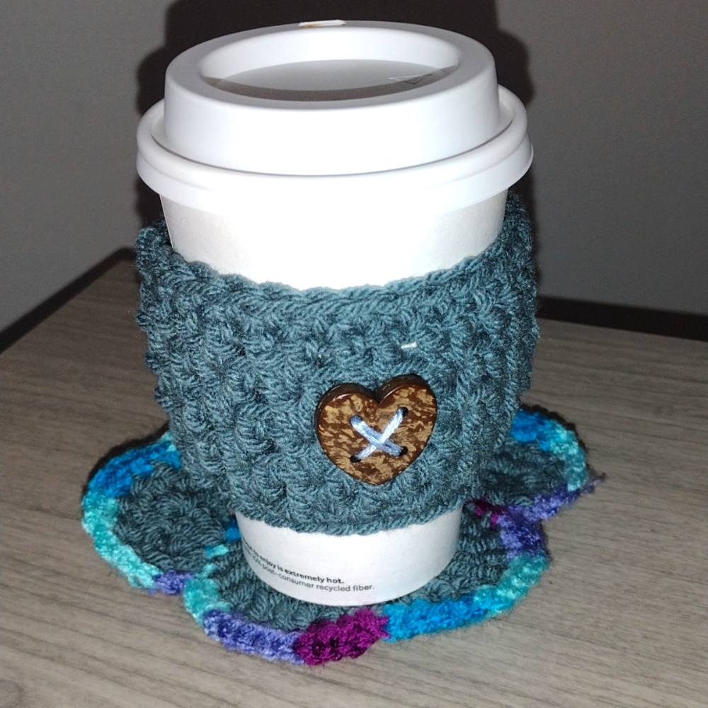 Cup cozy handmade